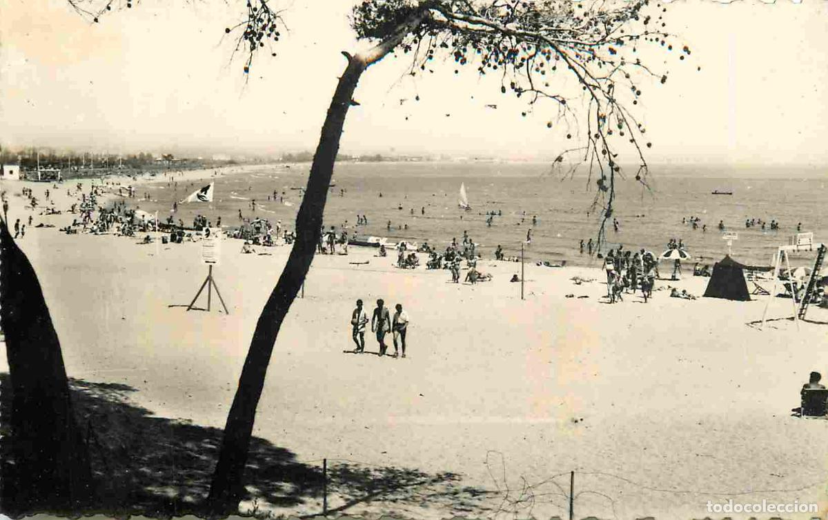 Postais: France - 83 - Saint Aygulf - La plage - Anim&eacute;e - Mention Photographie v&eacute;ritable - Carte Dentel&eacute;e - C