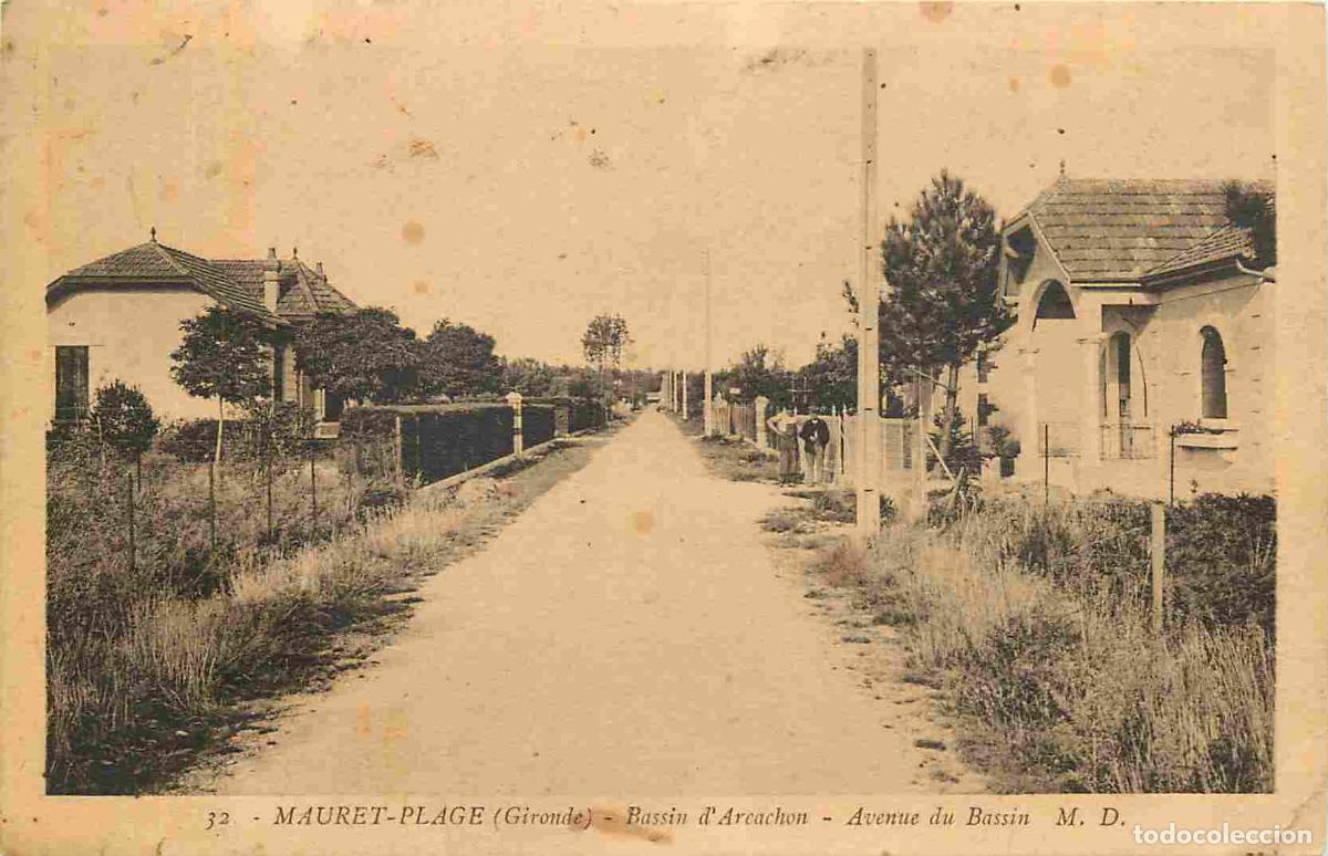 Postais: France - 33 - Mauret-Plage - Bassin d'Arcachon - avenue du bassin - Anim&eacute;e - CPA - Oblit&eacute;ration - Et