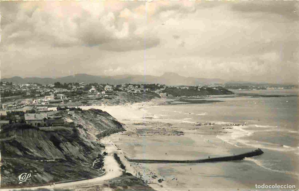 Postais: France - 64 - Bidart - La plage - vue vers Gu&eacute;thary et l'Espagne - Mention Photographie v&eacute;ritable -