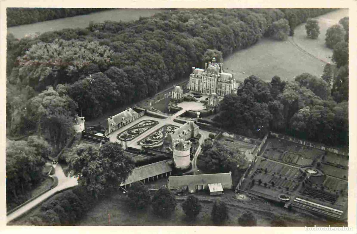 Postais: France - 14 - Balleroy sur Dr&ocirc;me - Ch&acirc;teau de Balleroy - Vue a&eacute;rienne - Mention Photographie v&eacute;ritab