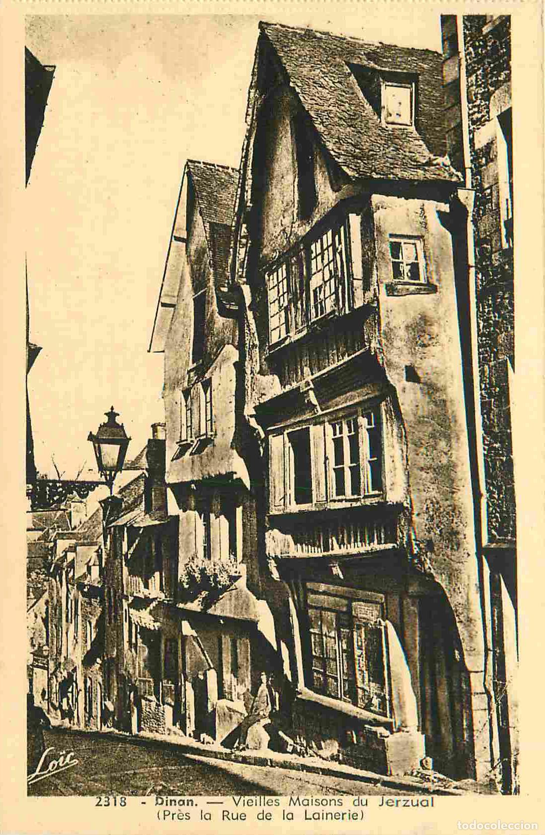 Postkarten: France - 22 - Dinan - Vieilles maisons du Jerzual pr&egrave;s de la rue de la Lainerie - Carte provenant d