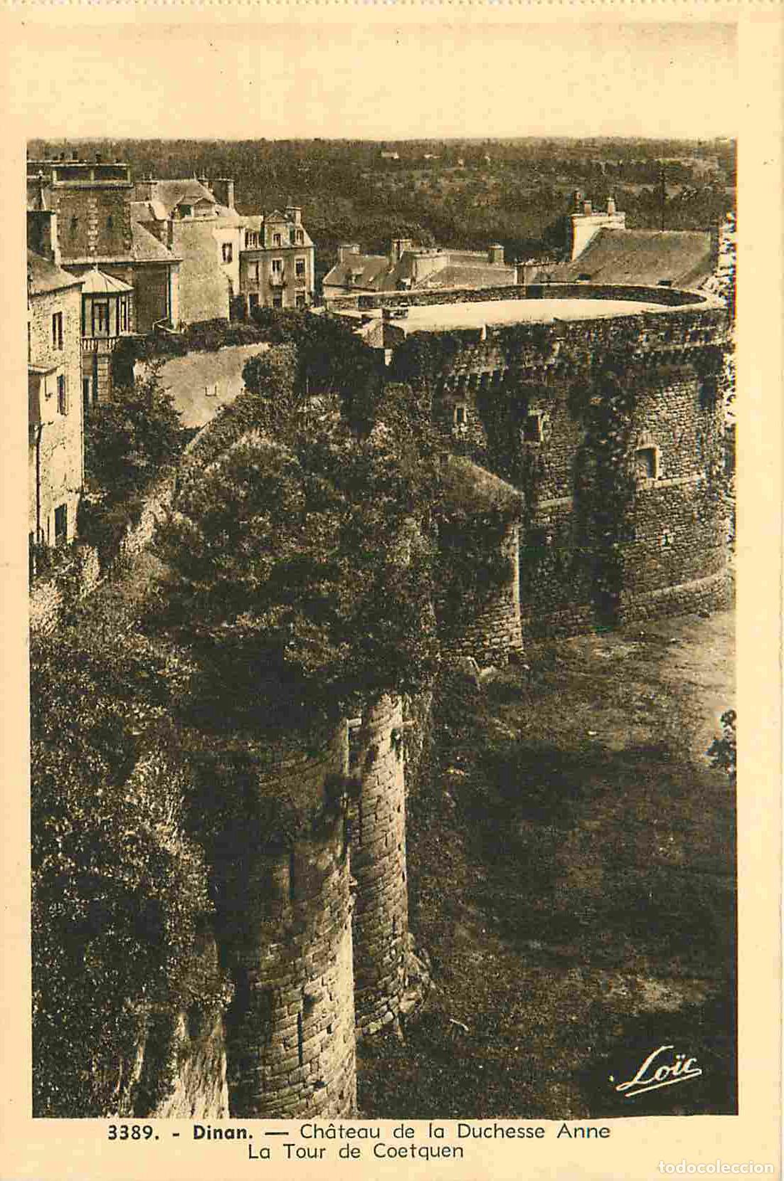 Postales: France - 22 - Dinan - Ch&acirc;teau de la Duchesse Anne - La tour de Coetquen - Carte provenant d'un Carn
