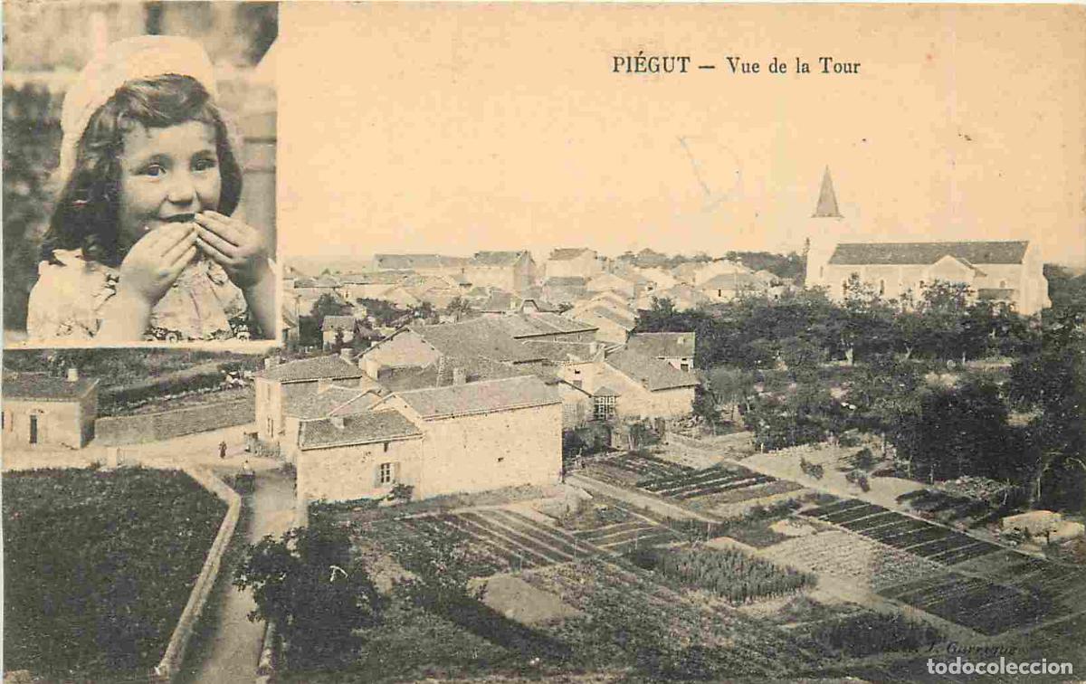 Postales: France - 24 - Pi&eacute;gut - Vue de la tour - Enfants - CPA - Voir Scans Recto-Verso