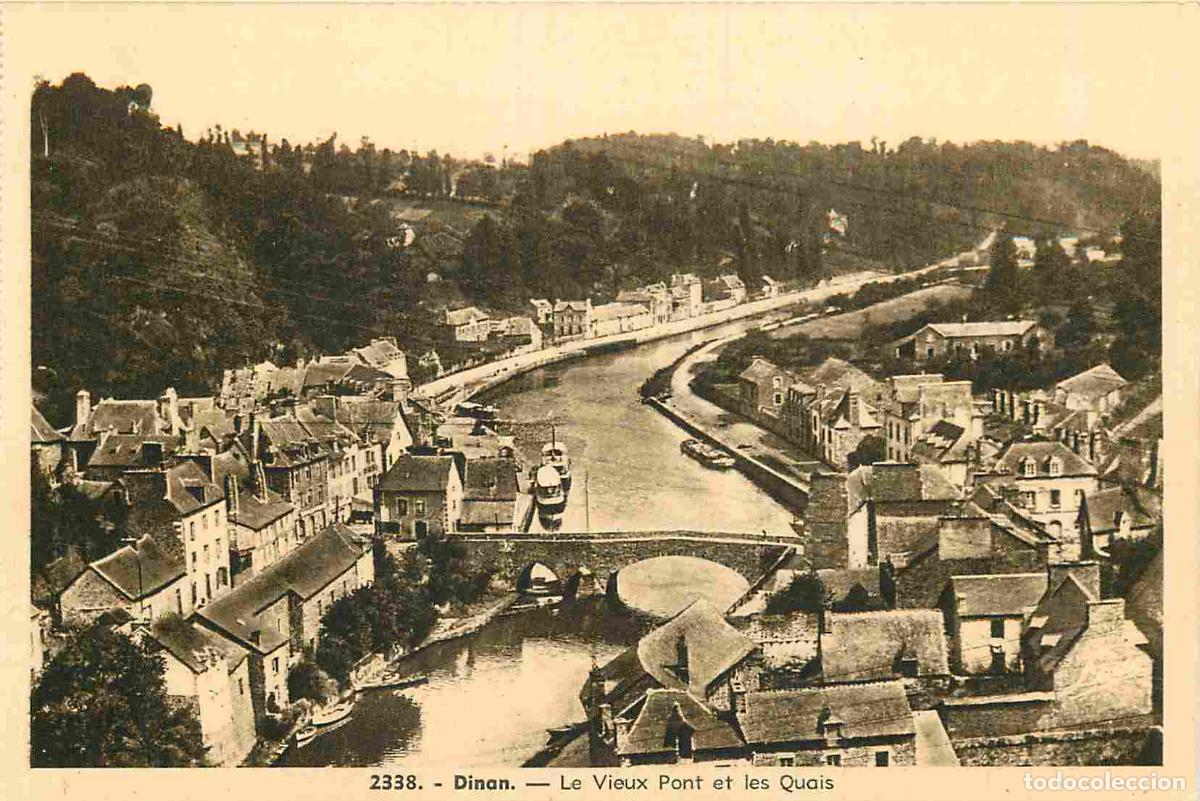 Postkarten: France - 22 - Dinan - Le vieux pont et les quais - Carte provenant d'un Carnet - CPA - Voir Scans Re
