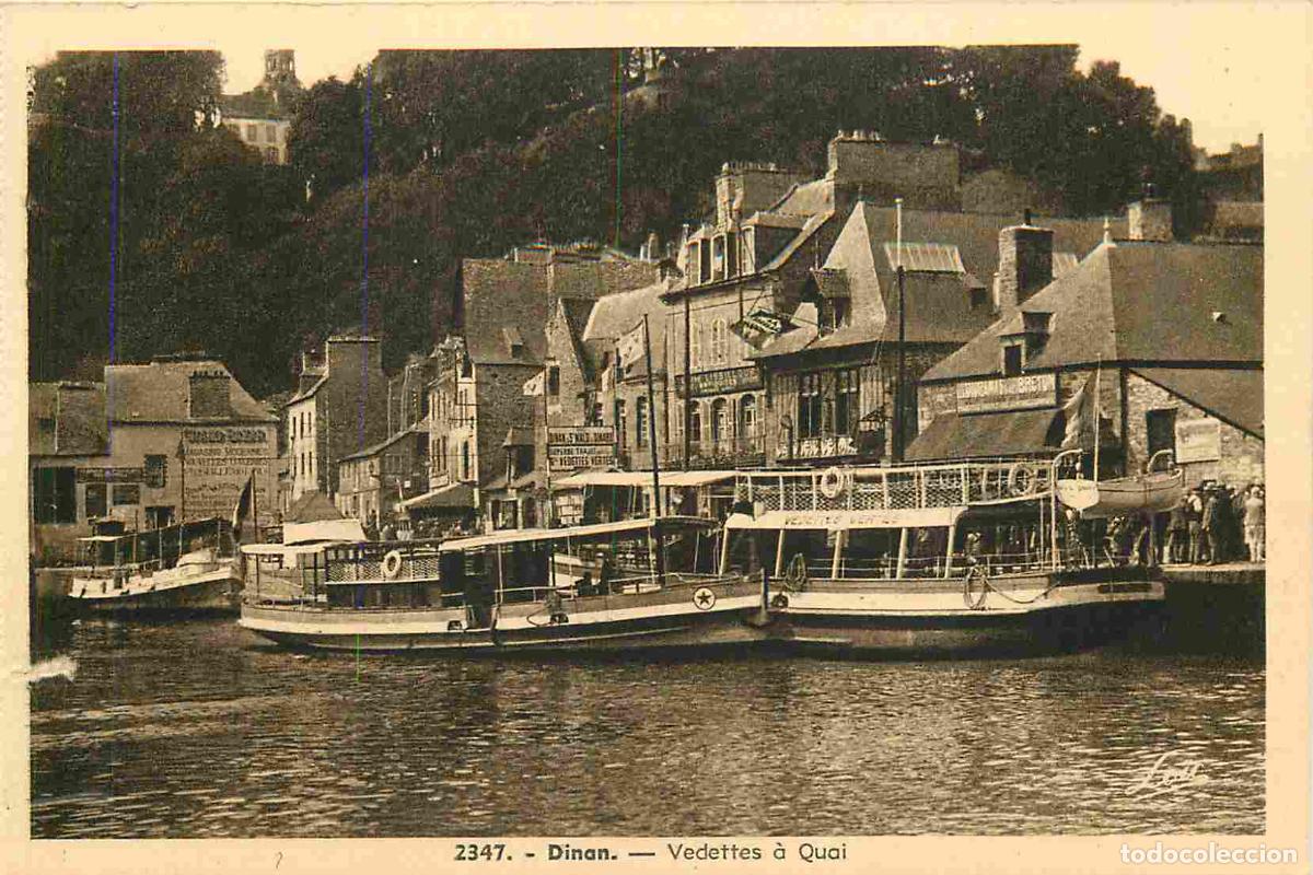 Postkarten: France - 22 - Dinan - Vedettes &agrave; quai - Bateaux - Carte provenant d'un Carnet - CPA - Voir Scans Rec