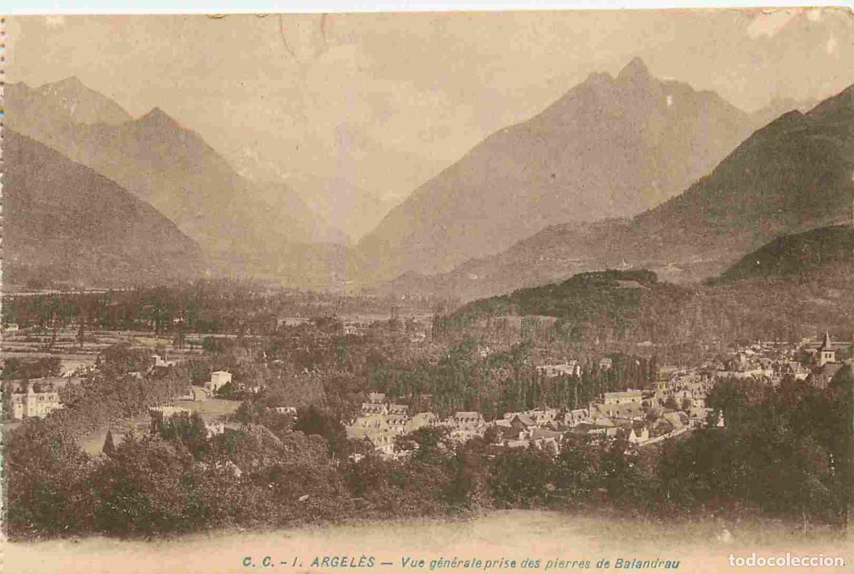 Postkarten: France - 65 - Argel&egrave;s Gazost - Vue g&eacute;n&eacute;rale prise des pierres de Balandrau - Carte provenant d'un Ca