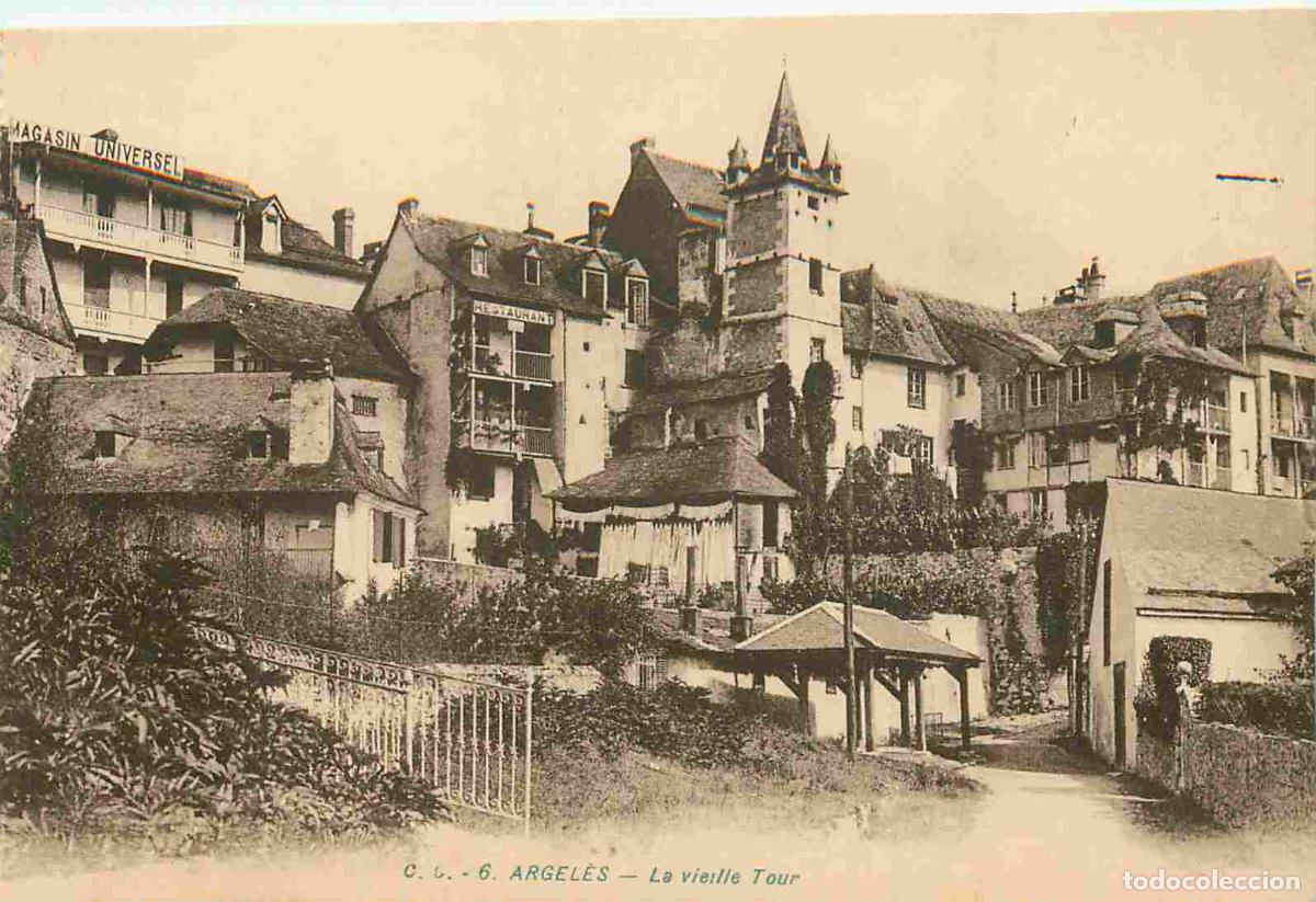 Postkarten: France - 65 - Argel&egrave;s Gazost - La vieille tour - Carte provenant d'un Carnet - CPA - Voir Scans Rect