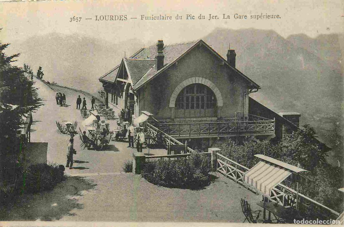 Postkarten: France - 65 - Lourdes - Ascension au Pic du Jer - Funiculaire du Pic du Jer - la gare sup&eacute;rieure -