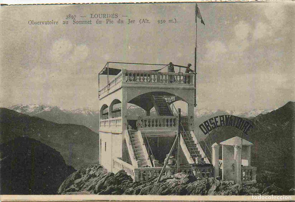 Postcards: France - 65 - Lourdes - Ascension au Pic du Jer - Observatoire du sommet du Pic du Jer - Anim&eacute;e - Ca
