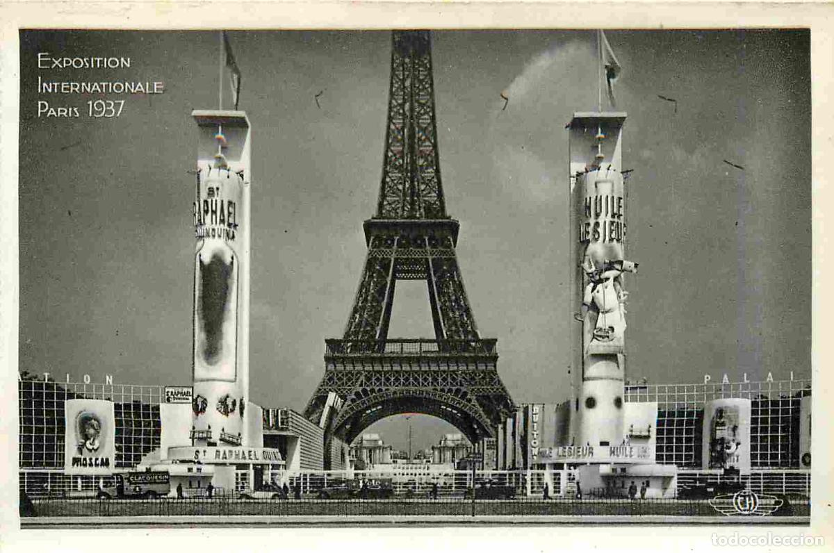 Cartes Postales: France - 75 - Paris - Exposition internationale de 1937 - Vue d'ensemble prise du Champ de Mars - To