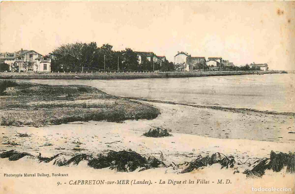 Cartoline: France - 40 - Capbreton - La digue et les villas - CPA - Voir Scans Recto-Verso