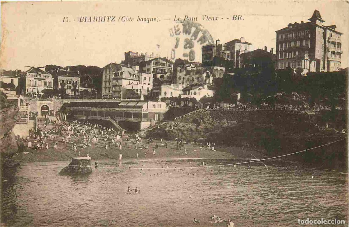 Cartoline: France - 64 - Biarritz - Le pont vieux - CPA - Oblit&eacute;ration de 1929 - Voir Scans Recto-Verso