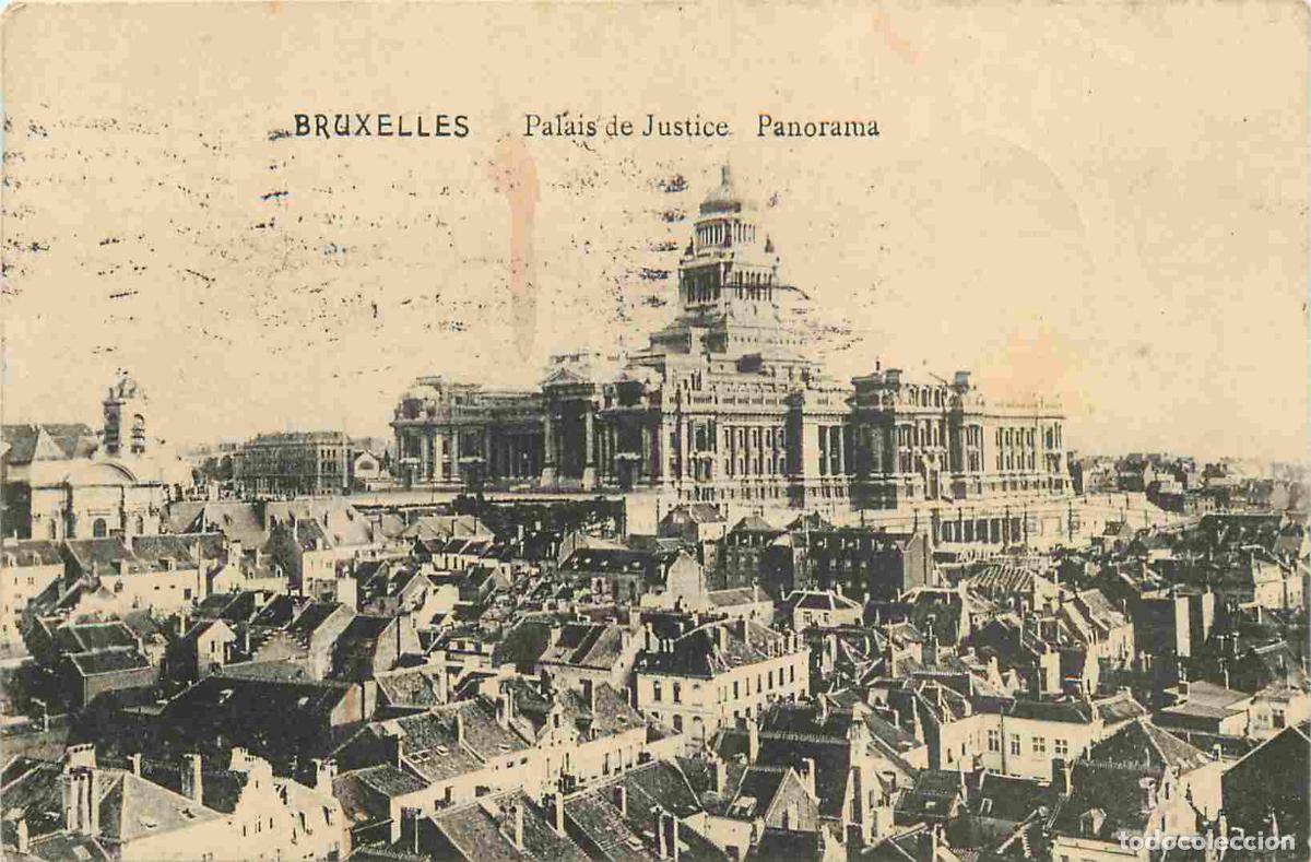 Postcards: Belgique - Bruxelles - Palais de Justice - Panorama - CPA - Oblit&eacute;ration de 1912 - Voir Scans Recto-