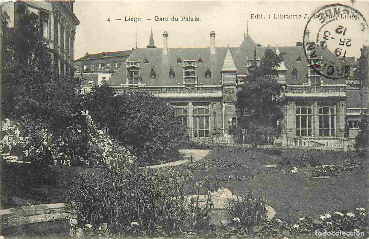 Postcards: Belgique - Li&egrave;ge - Gare du Palais - CPA - Oblit&eacute;ration de 1912 - Voir Scans Recto-Verso