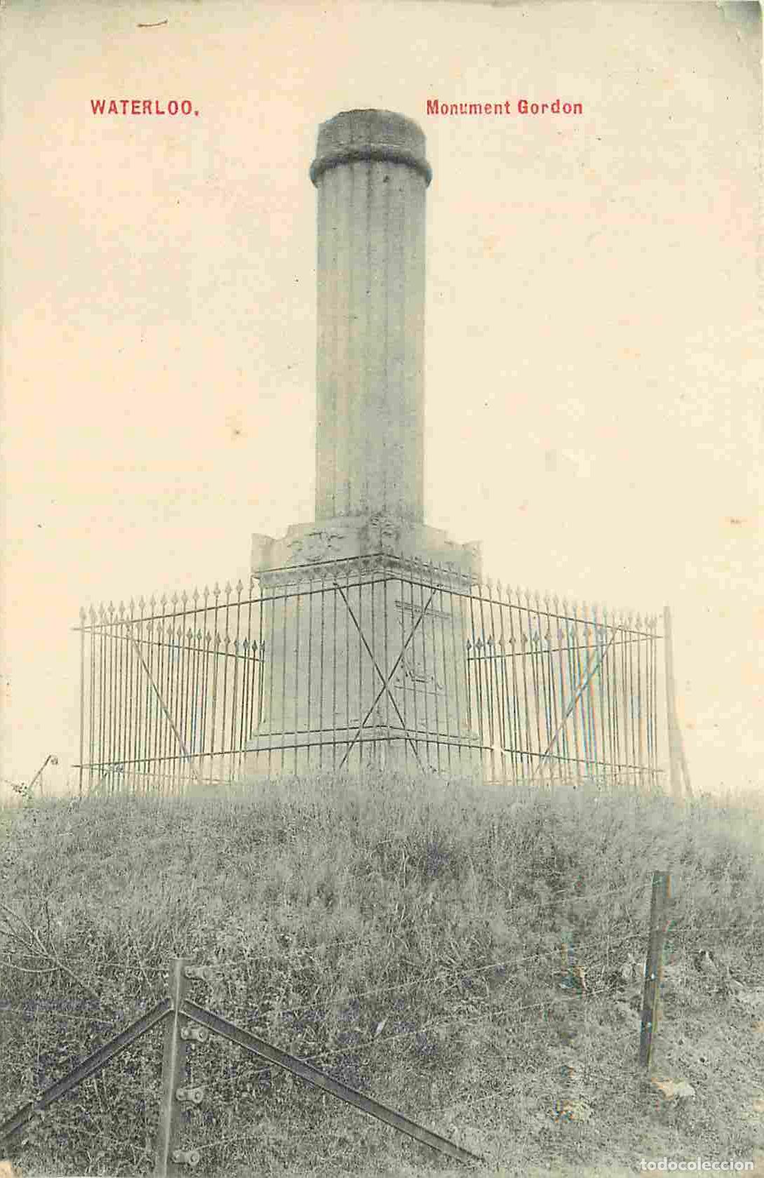 Postcards: Belgique - Waterloo - Monument Gordon - CPA - Oblit&eacute;ration de 1912 - Voir Scans Recto-Verso