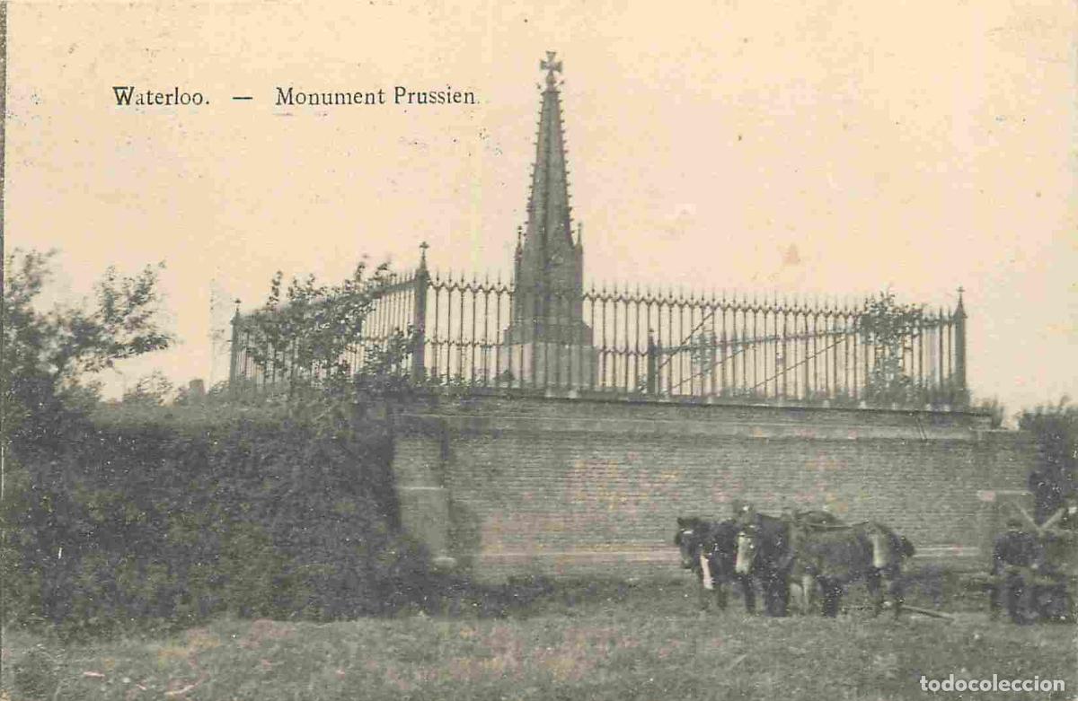 Postcards: Belgique - Waterloo - Monuments prussien - Anim&eacute;e - CPA - Oblit&eacute;ration de 1912 - Voir Scans Recto-Ve