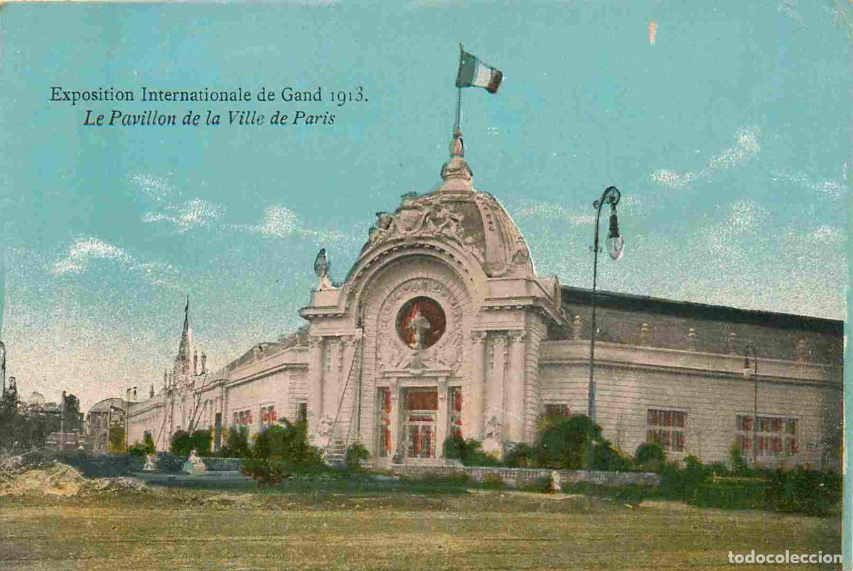Postcards: Belgique - Gand - Exposition internationale de 1913 - Le pavillon de la ville de Paris - CPA - Oblit