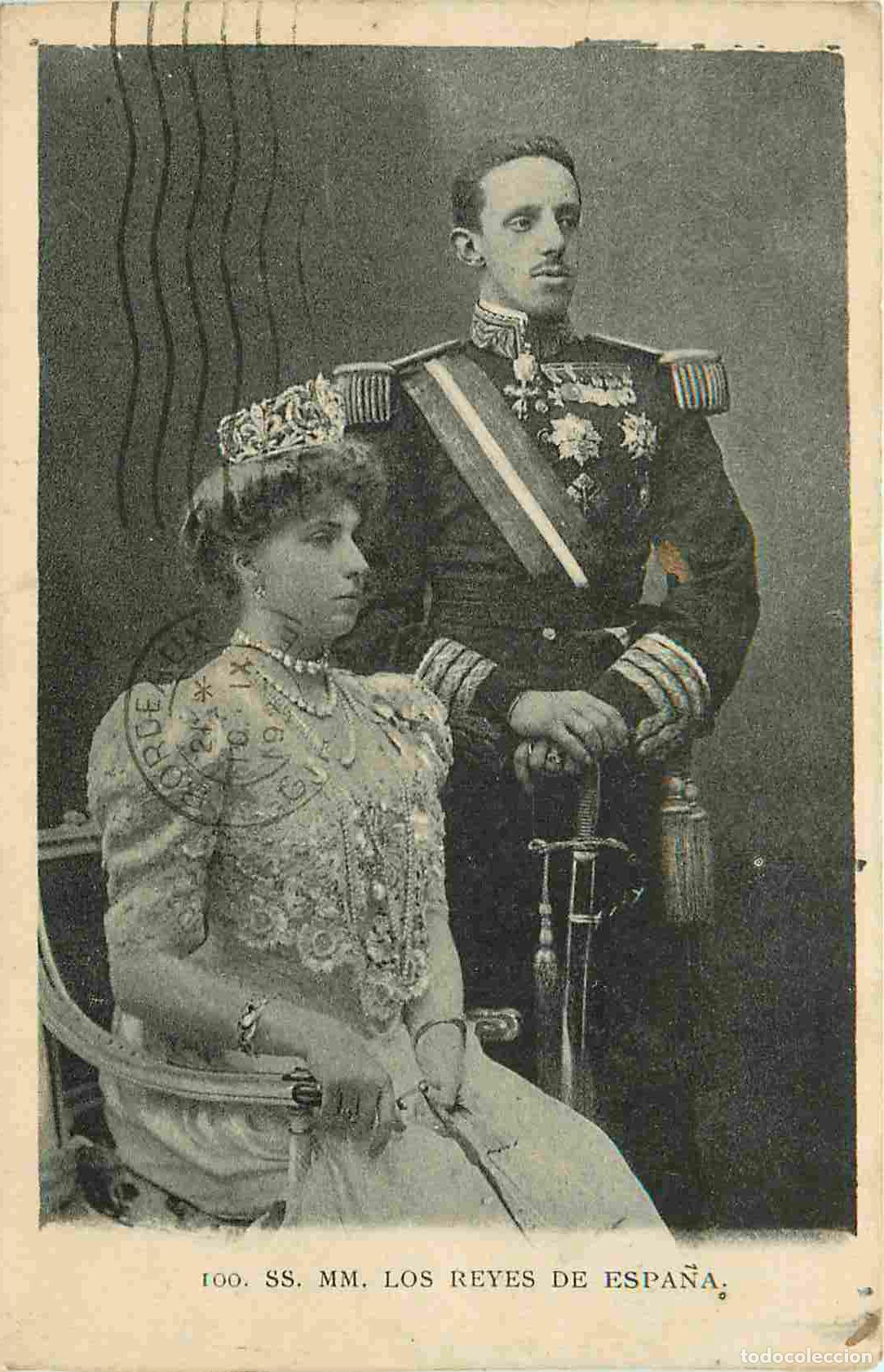Postales: Espagne - SS MM Los Reyes de Espana - Alfonso XIII y Victoria Eugenia - CPA - Oblit&eacute;ration de 1922 -