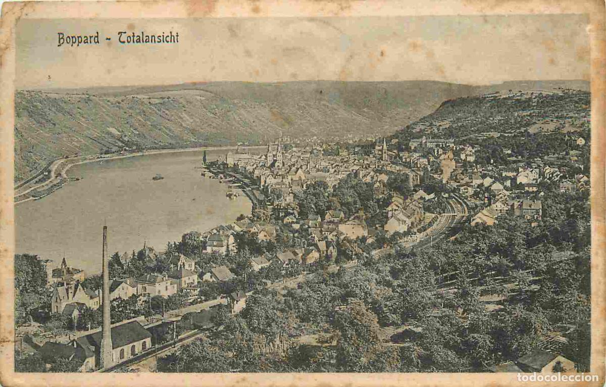 Postais: Allemagne - Boppard - Totalansicht - CPA - Etat froissure et taches - Voir Scans Recto-Verso