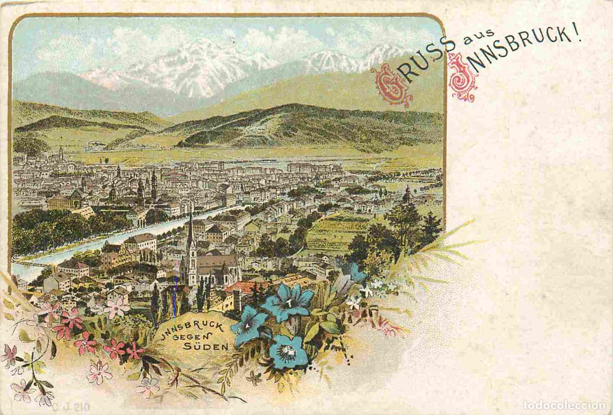 Postais: Autriche - Innsbruck - Vue G&eacute;n&eacute;rale - Coloris&eacute;e - illustration - Pr&eacute;curseur - CPA - Voir Scans Recto