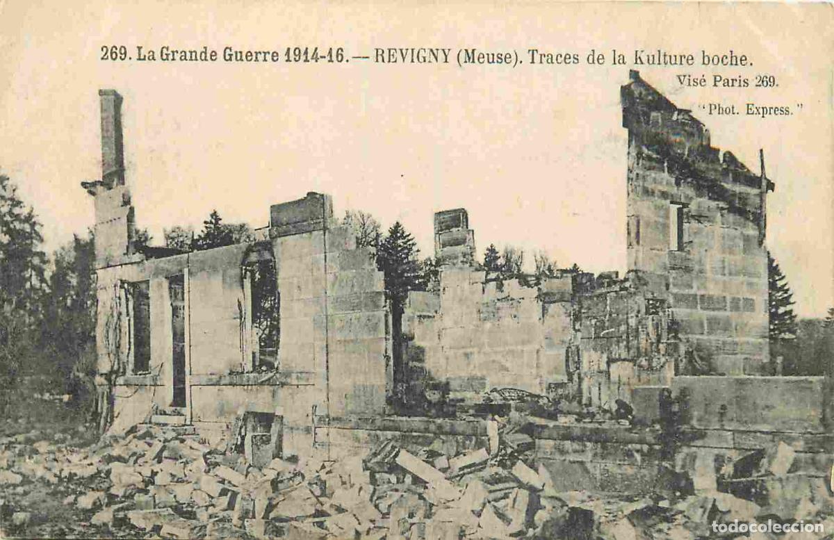 Postais: France - 55 - Revigny - Guerre 1914-18 - Trace de la culture Boche - Ruines - CPA - Voyag&eacute;e en 1916