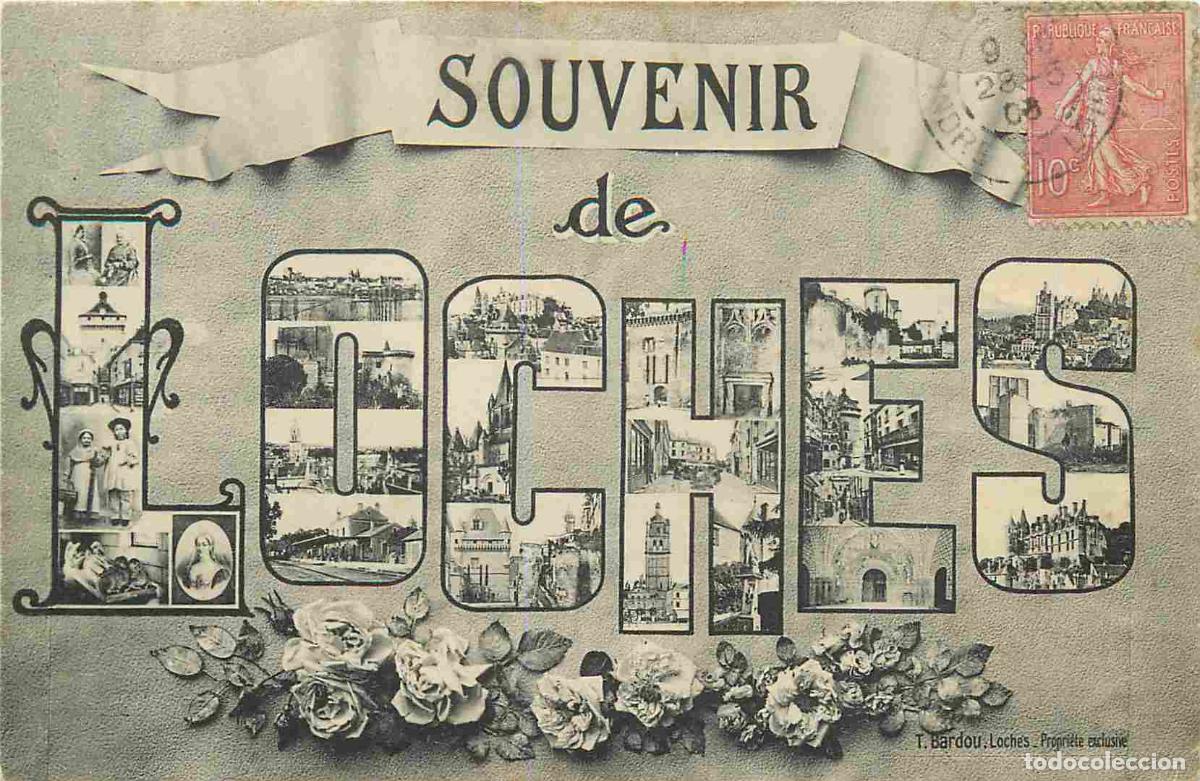 Postkarten: France - 37 - Loches - Multivues - CPA - Oblit&eacute;ration de 1906 - Voir Scans Recto-Verso