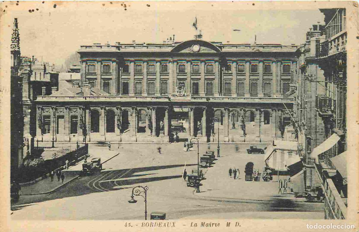 Cartes Postales: France - 33 - Bordeaux - La mairie - Anim&eacute;e - CPA - Oblit&eacute;ration de 1939 - Voir Scans Recto-Verso