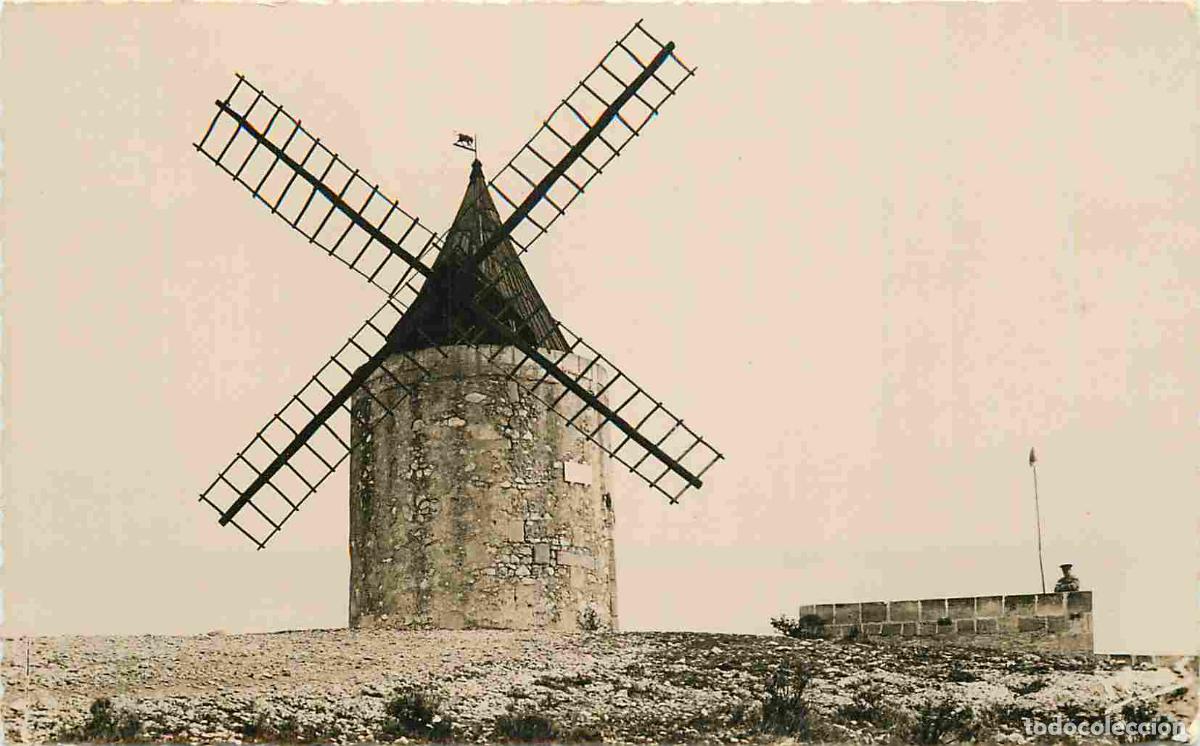 Cartes Postales: France - 13 - Fontvieille - Le moulin d'Alphonse Daudet - Mention Photographie v&eacute;ritable - Carte Den