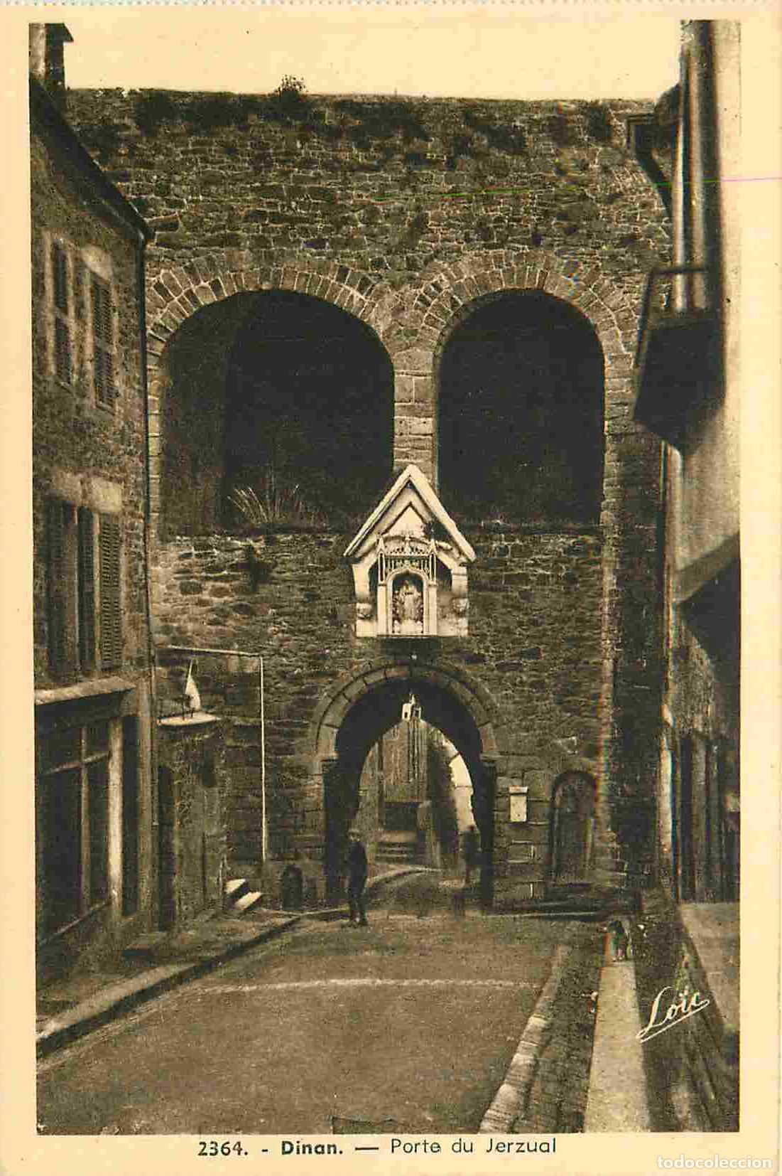 Postales: France - 22 - Dinan - Porte du Jerzual - Anim&eacute;e - Carte provenant d'un Carnet - CPA - Voir Scans Rec