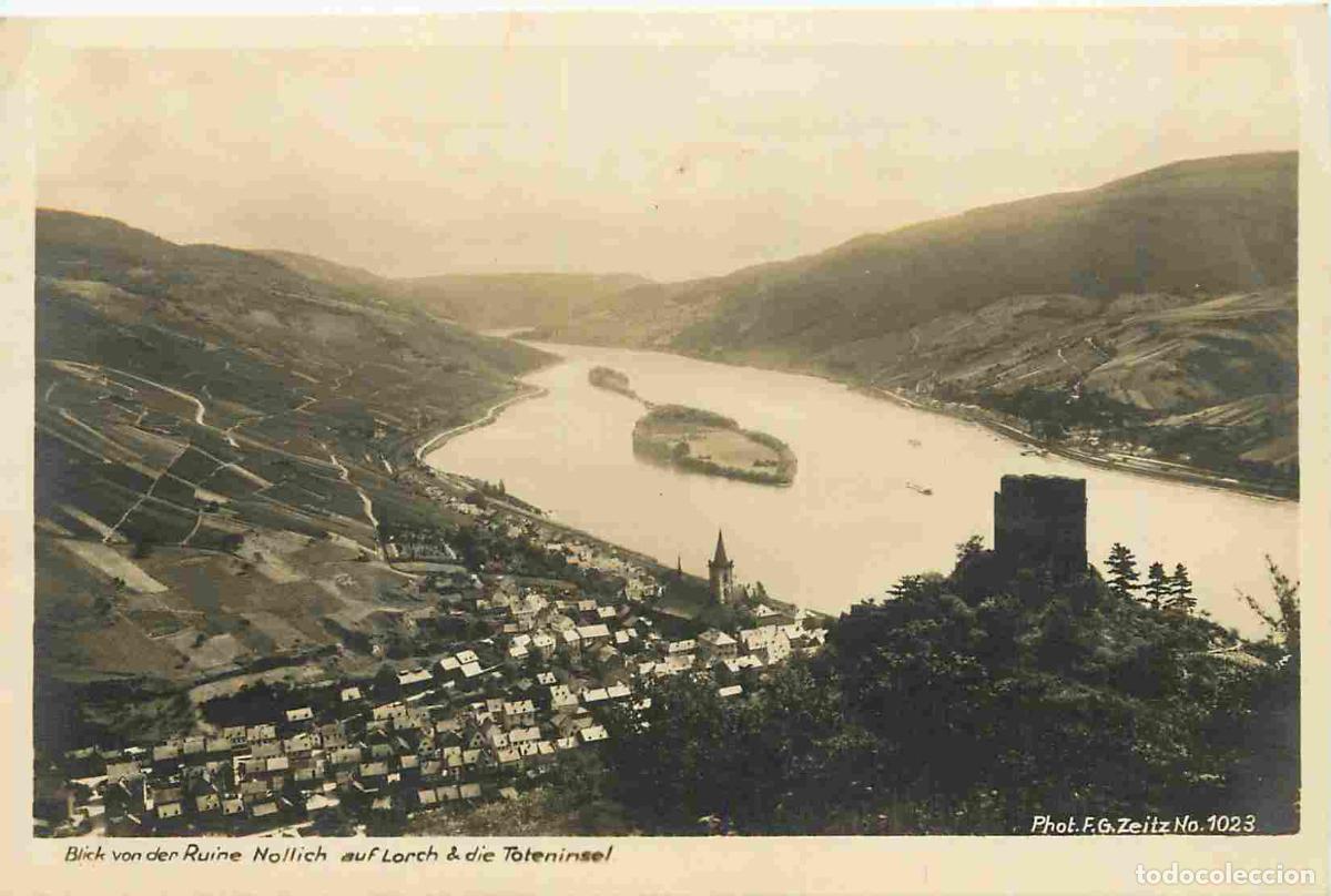 Cartes Postales: Allemagne - Blick von der Ruine Nollich auf Lorch die Toteninsel - CPA - Voir Scans Recto-Verso