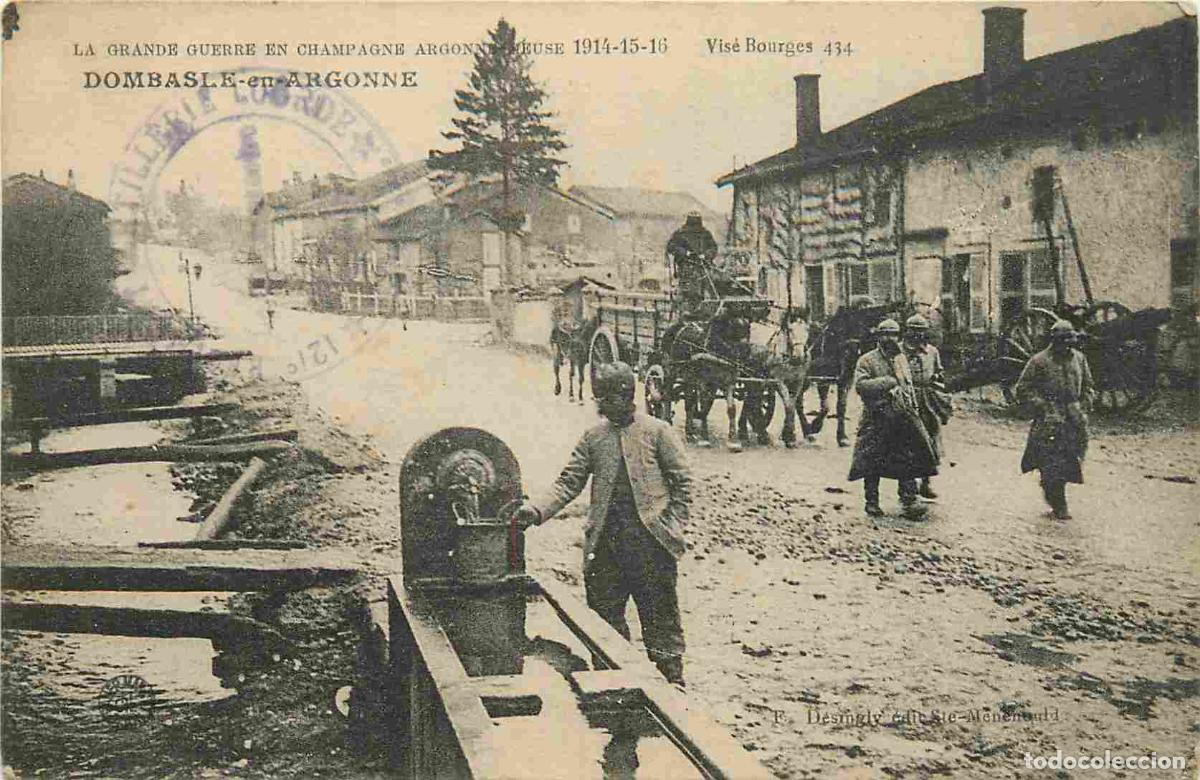 Cartes Postales: France - 55 - Dombasle en Argonne - Guerre 1914-18 - Soldats - Anim&eacute;e - CPA - Voir Scans Recto-Verso