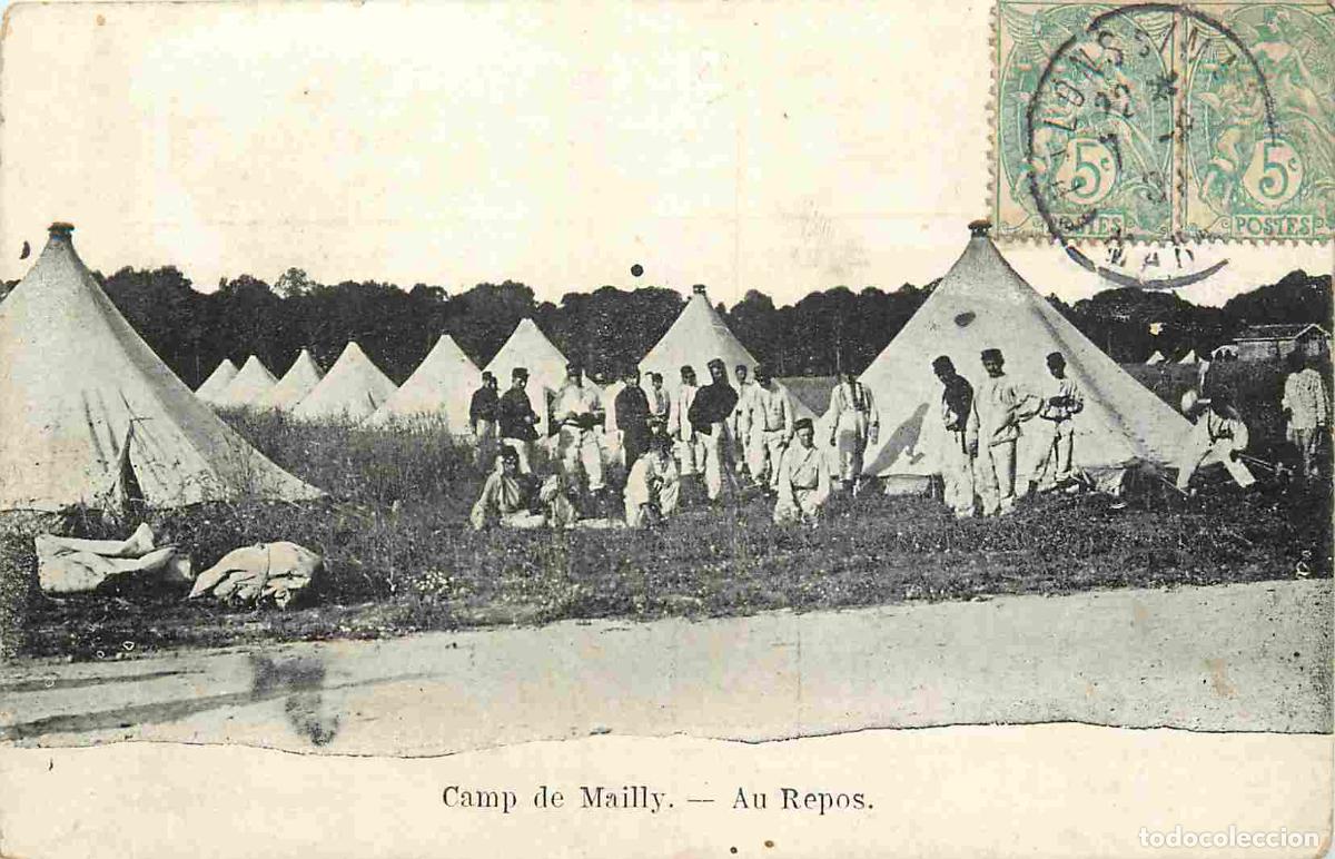 Cartes Postales: France - 10 - Camp de Mailly - Au Repos - Anim&eacute;e - Militaria - CPA - Oblit&eacute;ration de 1906 - Voir Sca