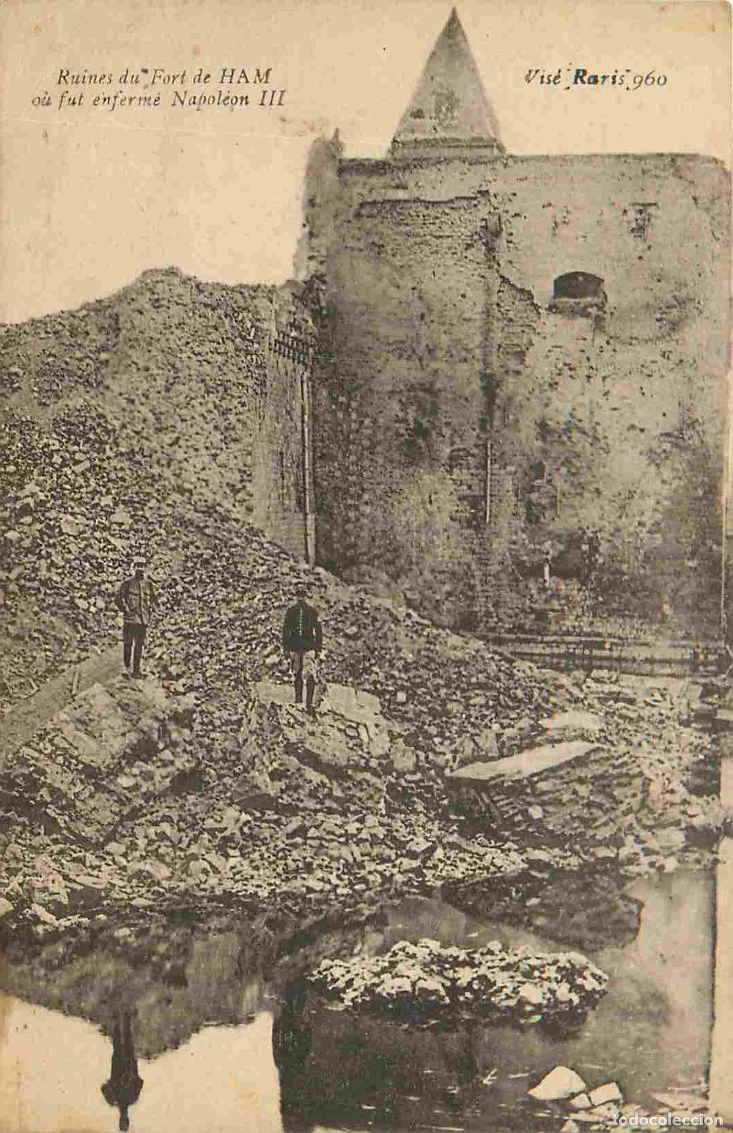 Cartes Postales: France - 80 - Ham - Ruines du fort de Ham o&ugrave; fut enferm&eacute; Napol&eacute;on III - Anim&eacute;e - CPA - Voir Scans Re