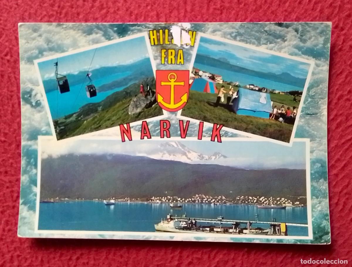 Postales: ANTIGUA POSTAL POST CARD NORUEGA NORGE NORWAY NARVIK VISTAS VIEWS VUES..FOTO: GIOVANNI TRIMBOLI...