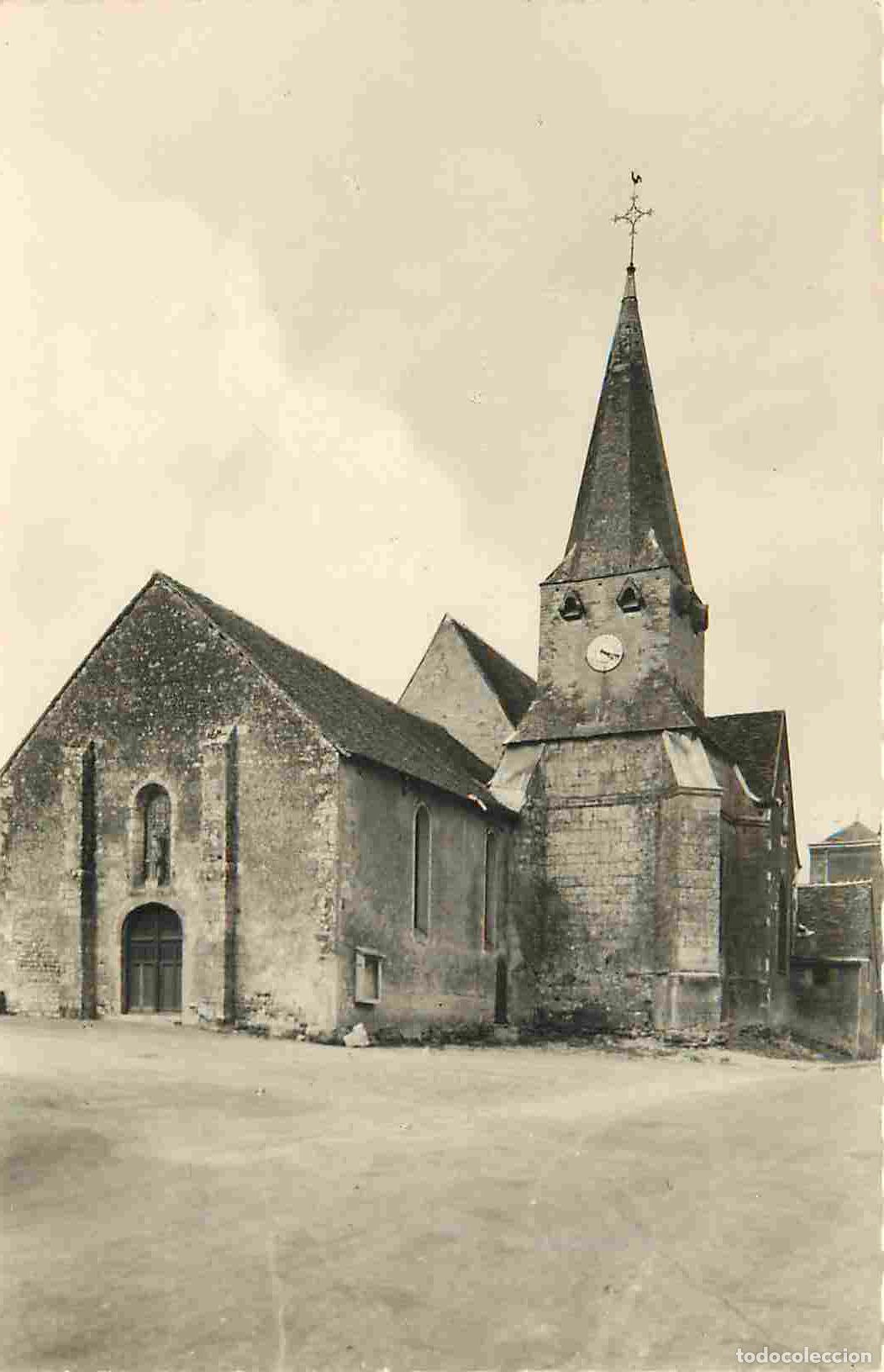 Cartes Postales: 41 - Az&eacute; - L'Eglise - Mention Photographie v&eacute;ritable - Carte Dentel&eacute;e - CPSM format CPA - Oblit&eacute;rati