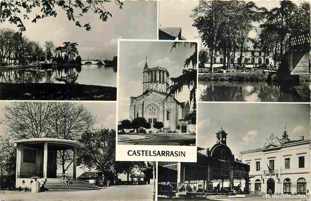 Cartes Postales: 82 - Castelsarrasin - Multivues - Mention Photographie v&eacute;ritable - Carte Dentel&eacute;e - CPSM format CPA