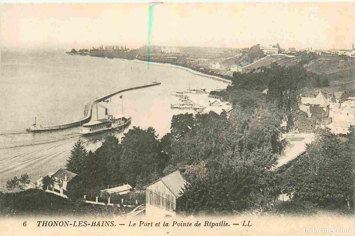 Postcards: 74 - Thonon-les-Bains - Le Port et la Pointe de Ripaille - CPA - Voir Scans Recto-Verso