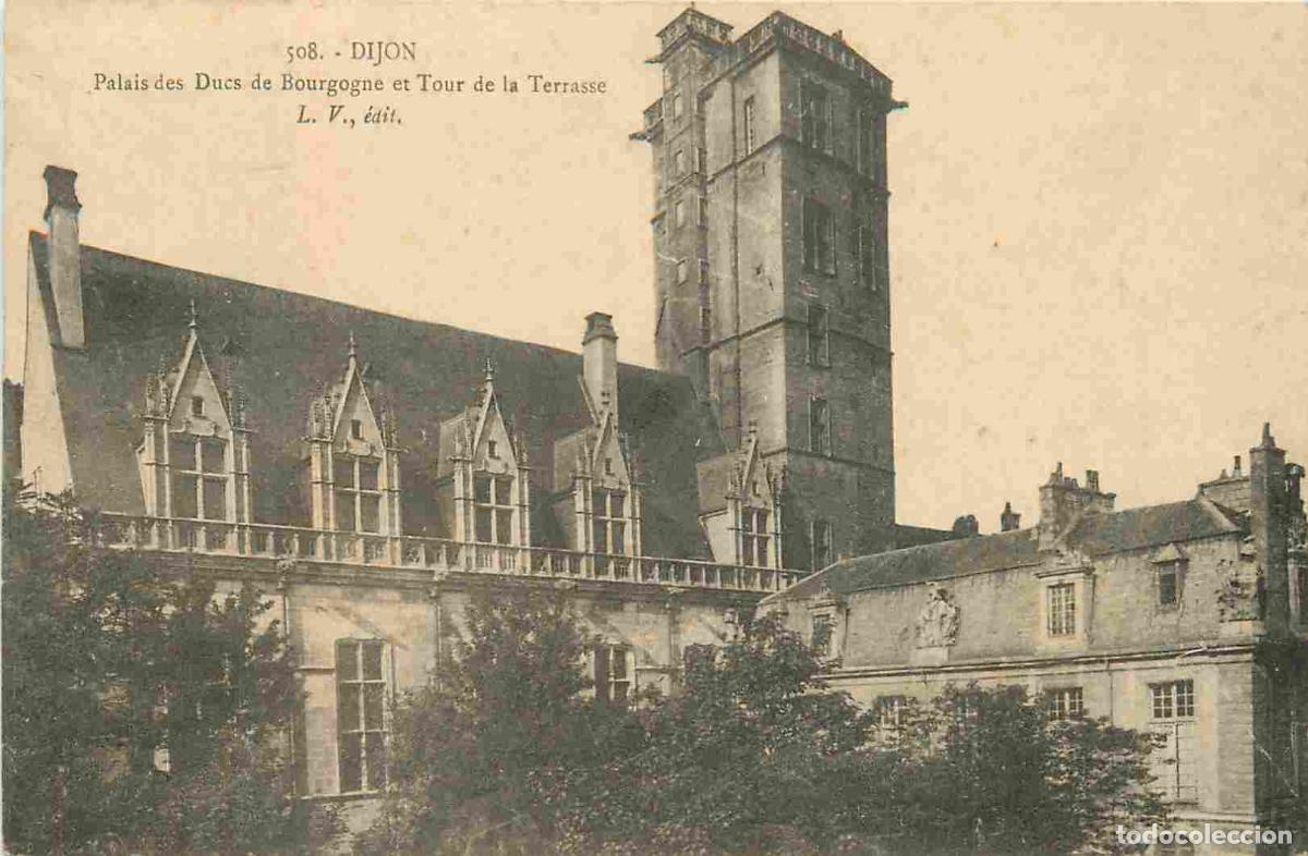 Cartes Postales: 21 - Dijon - Palais des ducs de Bourgogne et tour de la terrasse - CPA - Oblit&eacute;ration de 1914 - Voir