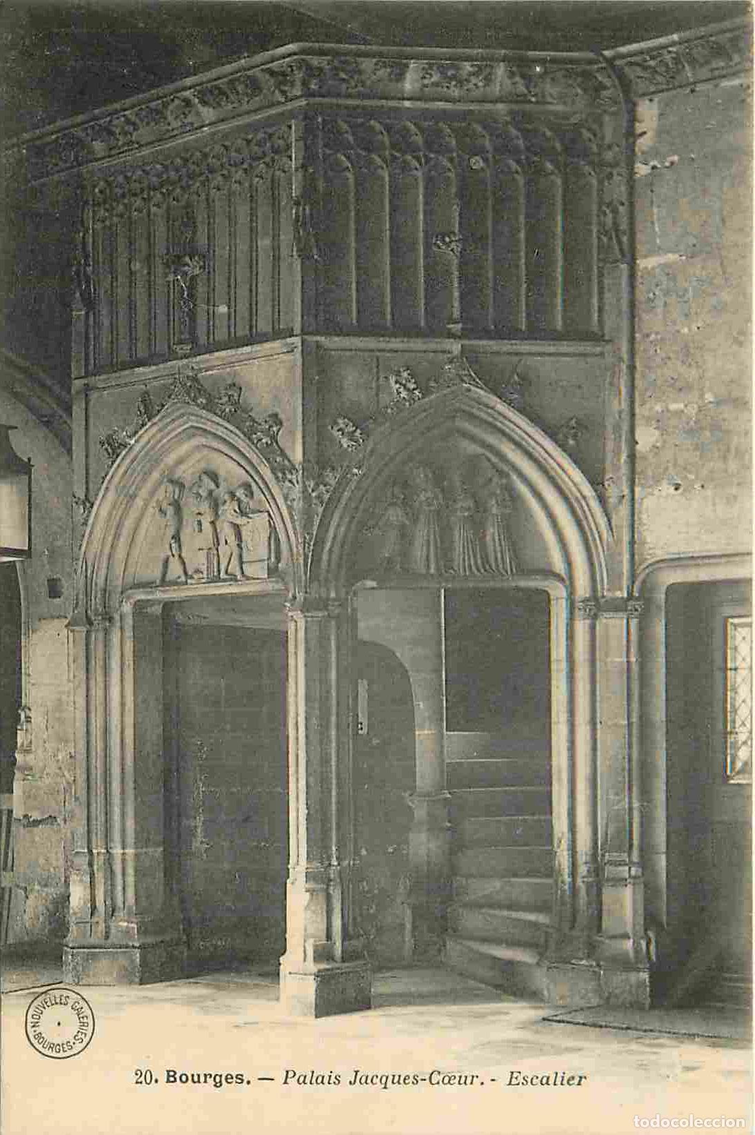 Cartes Postales: 18 - Bourges - int&eacute;rieur du palais Jacques C�ur - Escalier - CPA - Voir Scans Recto-Verso