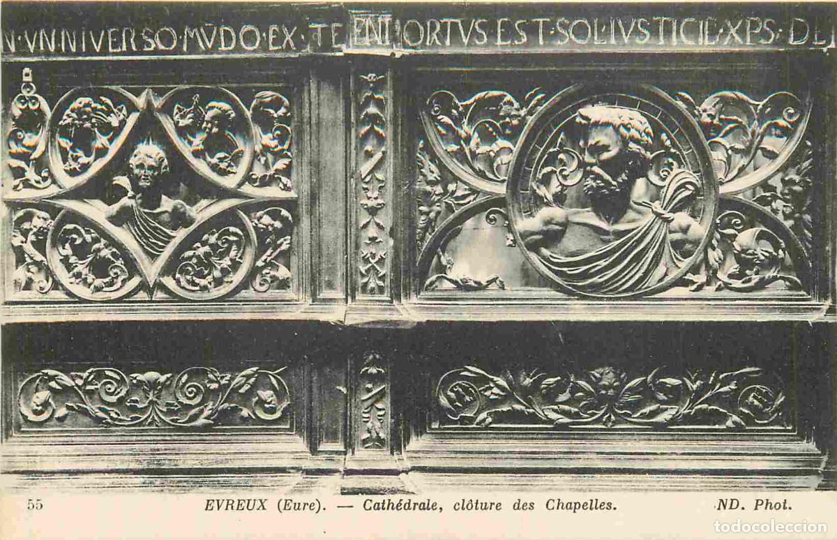 Cartes Postales: 27 - Evreux - int&eacute;rieur de la Cath&eacute;drale - Cloture des chapelles - CPA - Voir Scans Recto-Verso