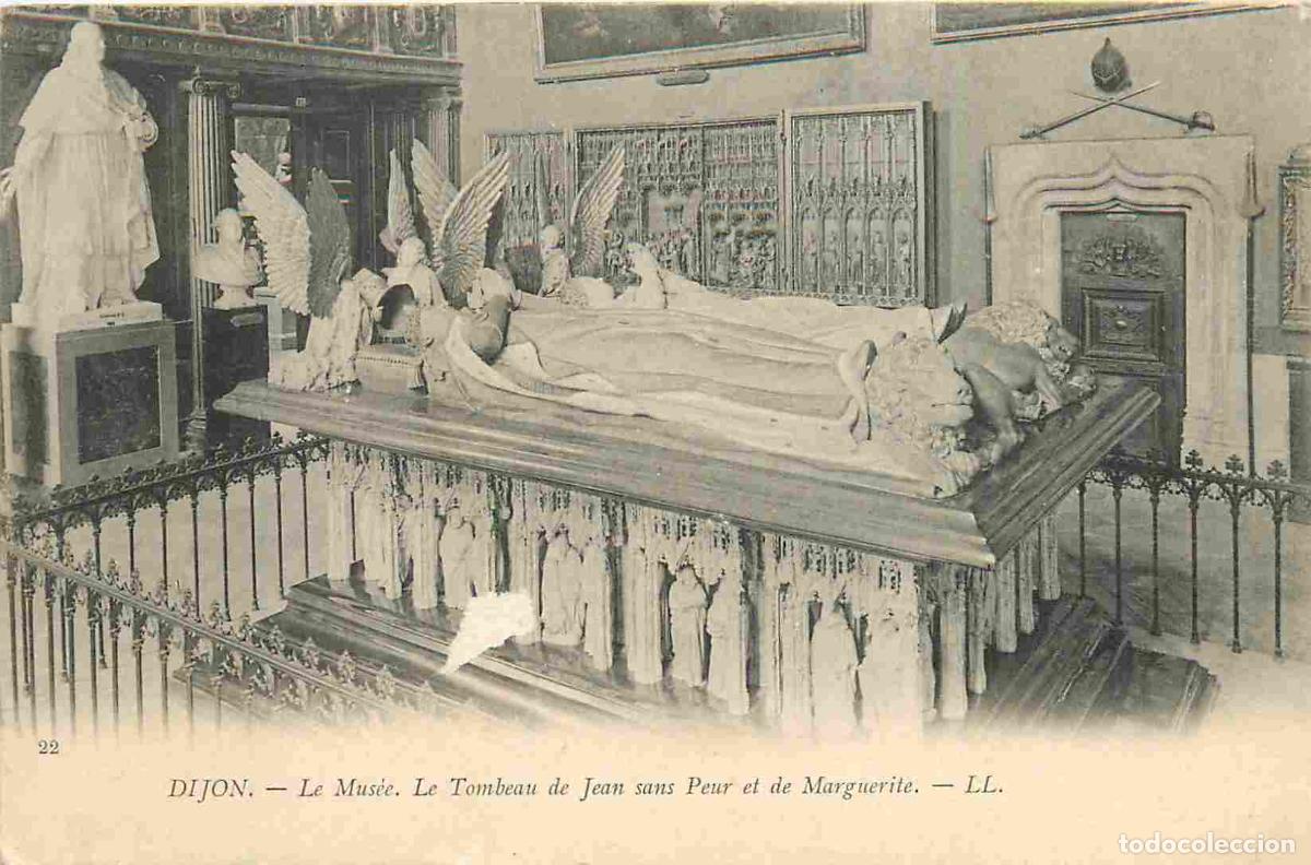 Cartes Postales: 21 - Dijon - int&eacute;rieur du mus&eacute;e - Le tombeau de Jean Sans Peur et de Marguerite - Pr&eacute;curseur - CPA -