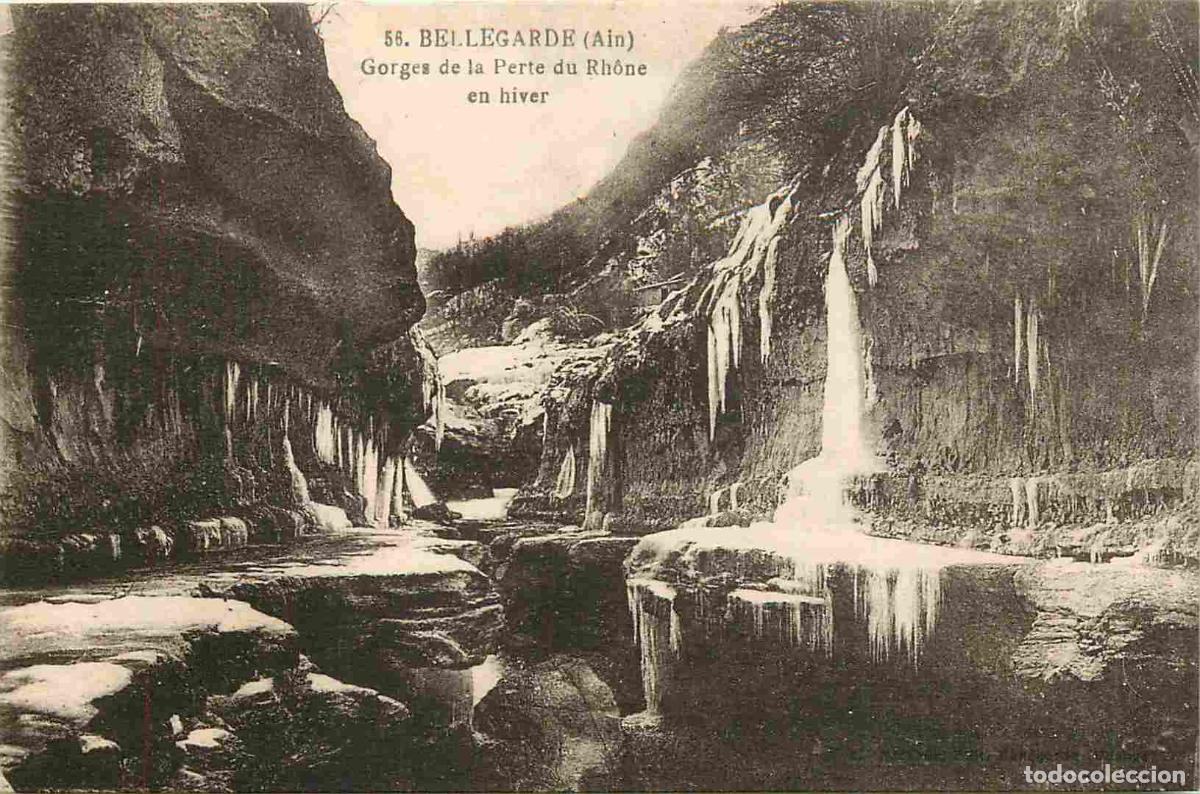 Cartes Postales: 01 - Bellegarde - Gorges de la perte du Rh&ocirc;ne en hiver - CPA - Voir Scans Recto-Verso