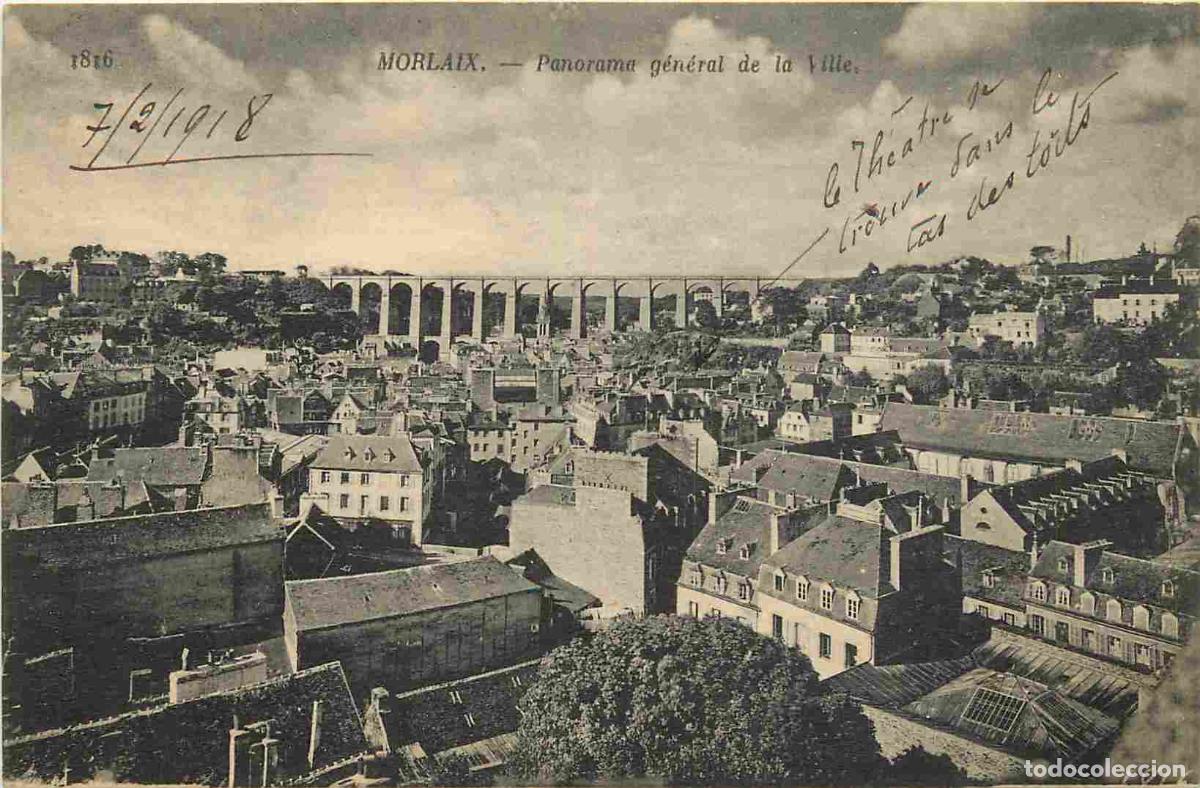 Postais: 29 - Morlaix - Panorama g&eacute;n&eacute;ral de la ville - CPA - Voyag&eacute;e en 1918 - Voir Scans Recto-Verso