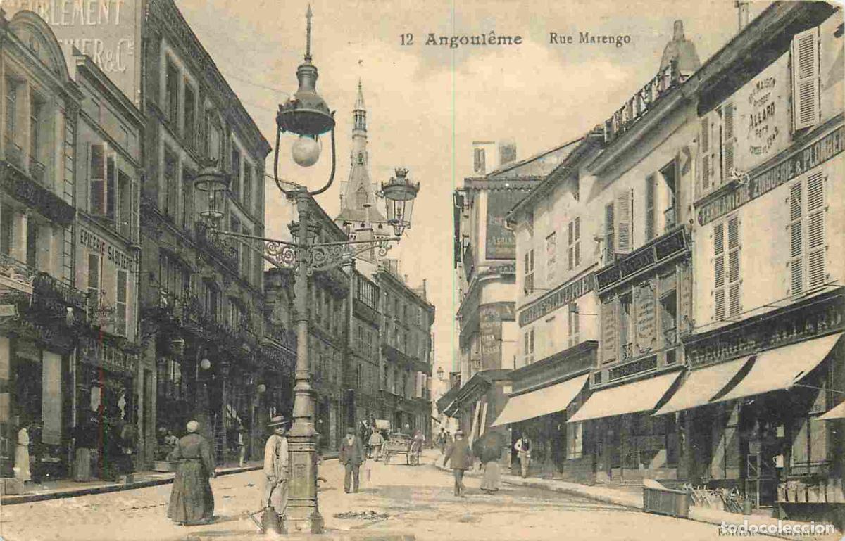Postais: 16 - Angoul&ecirc;me - Rue marengo - Anim&eacute;e - CPA - Oblit&eacute;ration de 1916 - Voir Scans Recto-Verso