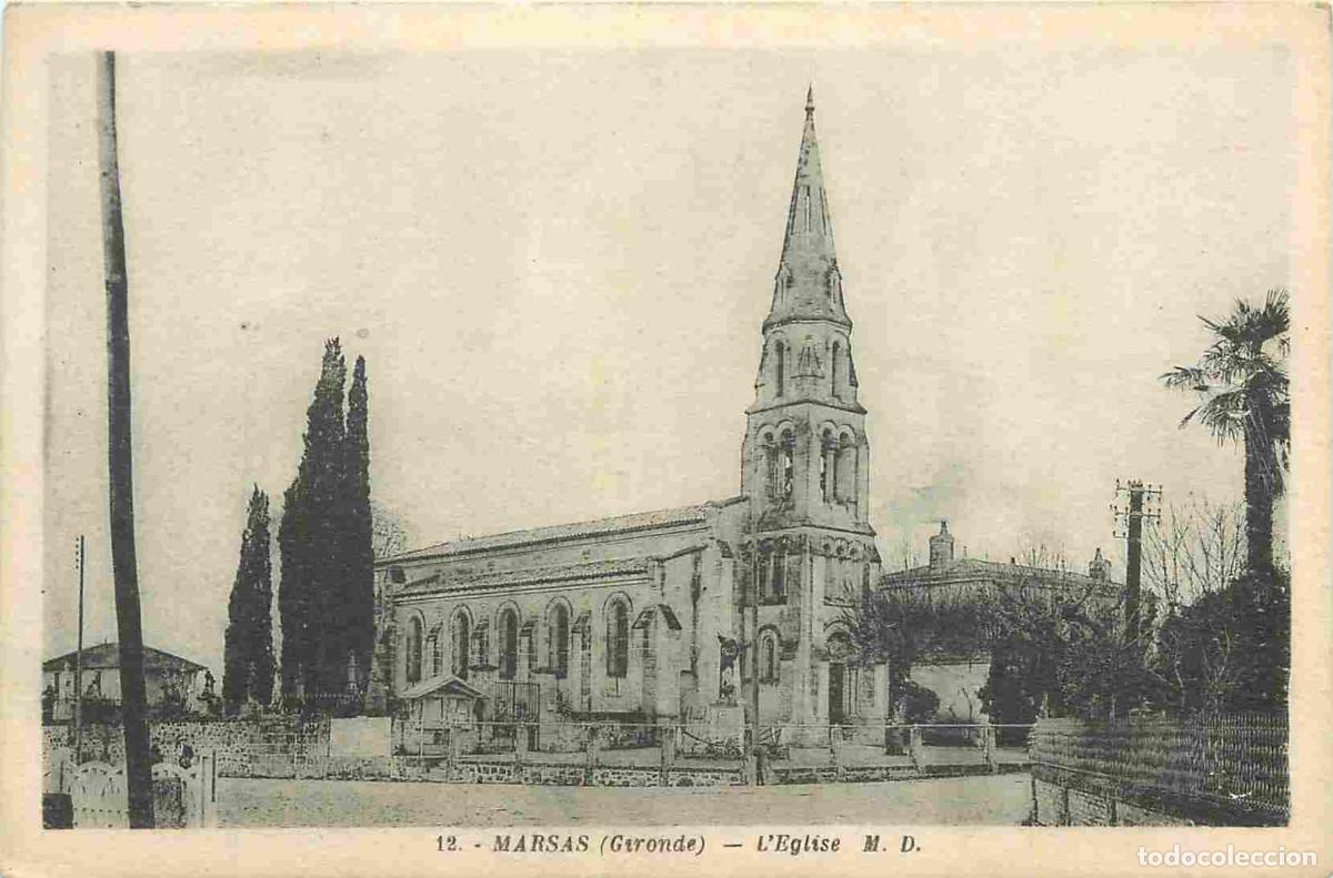 Cartes Postales: 33 - Marsas - L'Eglise - CPA - Voir Scans Recto-Verso