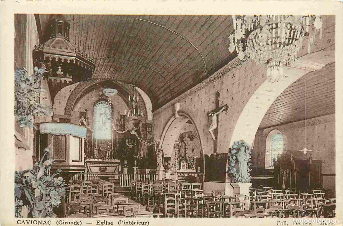 Cartes Postales: 33 - Cavignac - int&eacute;rieur de l'Eglise - CPA - Voir Scans Recto-Verso