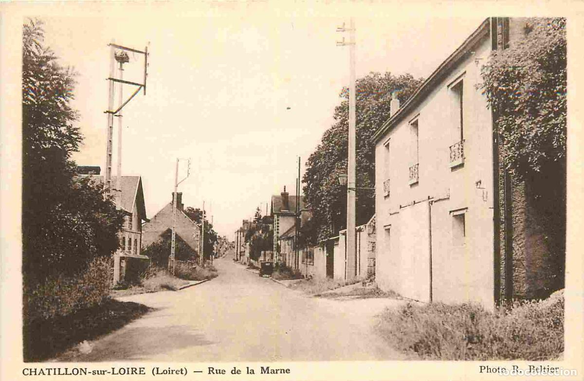 Cartes Postales: 45 - Chatillon sur Loire - Rue de la Marne - CPA - Oblit&eacute;ration de 19 - DOUBLON - Voir Scans Recto-