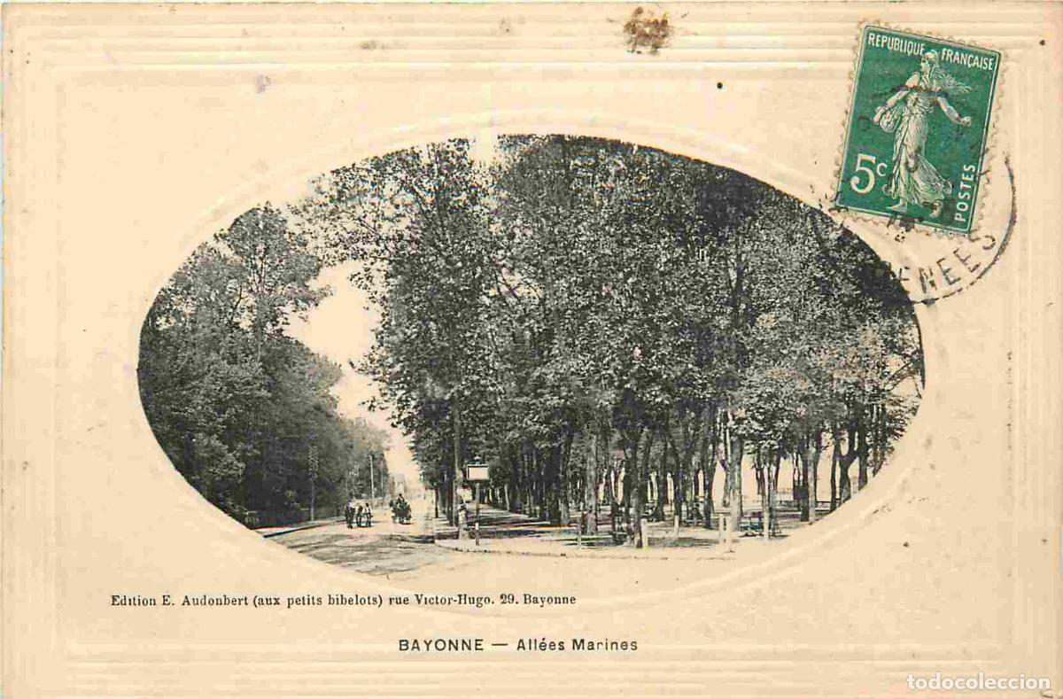 Postkarten: 64 - Bayonne - All&eacute;e Marines - Anim&eacute;e - CPA - Oblit&eacute;ration de 1912 - Voir Scans Recto-Verso