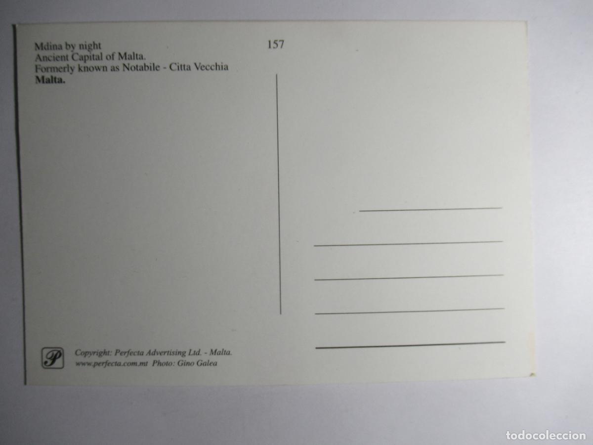 Postales: Malta - Mdina by night - Foto 2