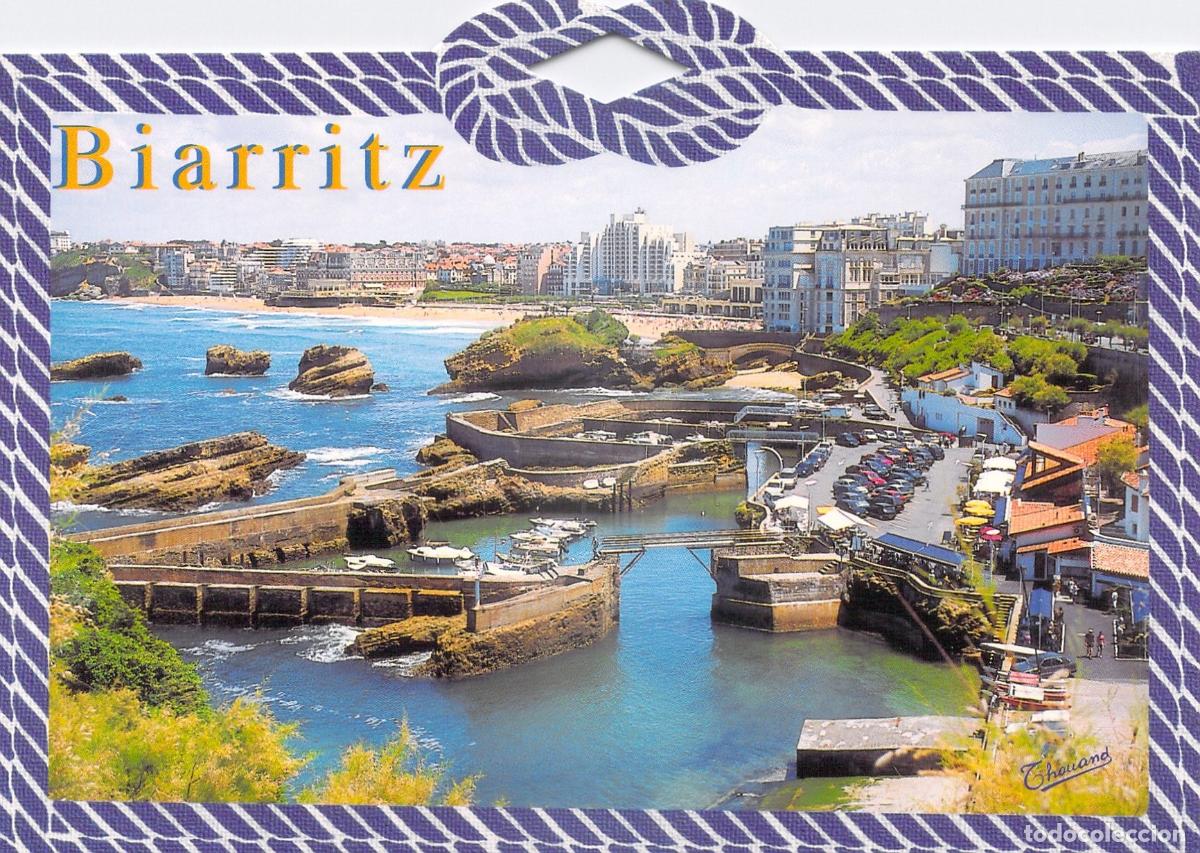 Postcards: Postal Biarritz, Francia - Vista panor&aacute;mica del Puerto de Pescadores